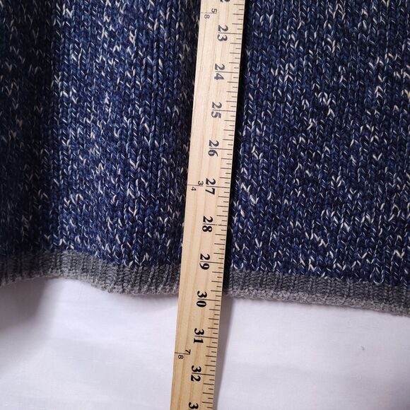 LL Bean Wool Sweater Mens XL Blue, White Crewneck Vintage - Picture 7 of 11